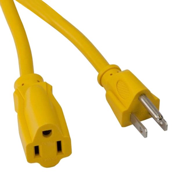 Bayco® - Yellow Extension Cord with Single Outlet (50', 16 AWG)