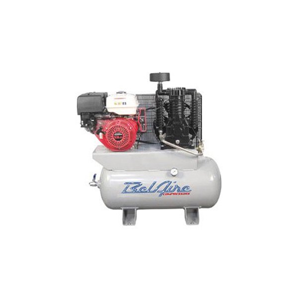 BelAire® - 13 hp 2-Stage 30 gal Gasoline Engine Horizontal Air Compressor