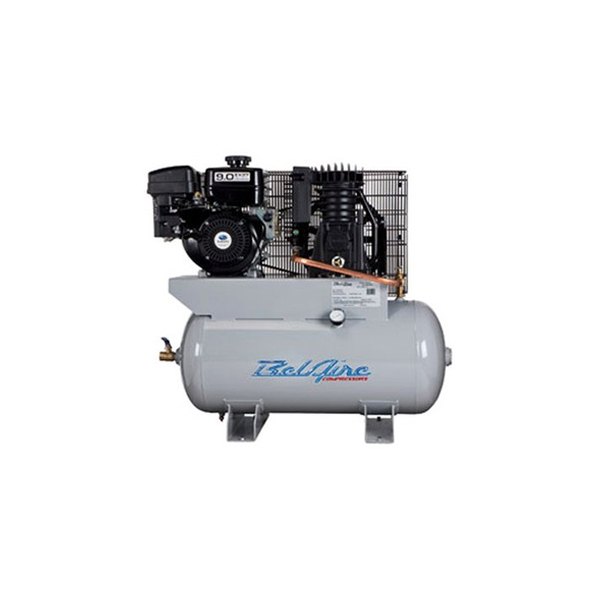 BelAire® - 9 hp 2-Stage 30 gal Gasoline Engine Horizontal Air Compressor