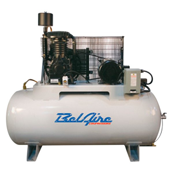 BelAire® - 7.5 hp 2-Stage 220 V 3-Phase 80 gal Horizontal Air Compressor