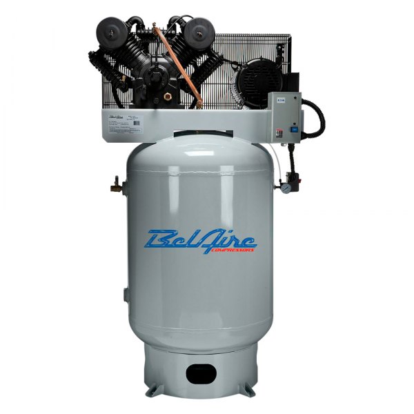 BelAire® - Cast Iron™ 10 hp 2-Stage 220 V 3-Phase 120 gal Vertical Air Compressor