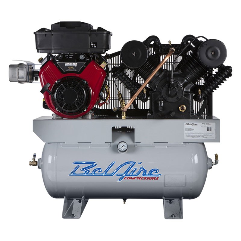 BelAire® 6G3HV 16 hp 2Stage 30 gal Gasoline Engine Horizontal Air