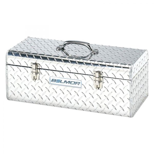 Belmor® - Handheld Aluminum Silver Portable Tool Box (24" W x 12" D x 10" H)