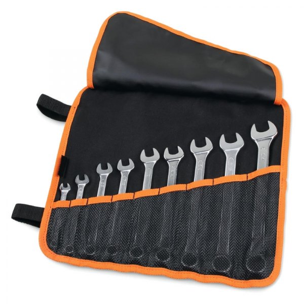 Beta Tools® - 42AS/B9N-Series 9-Piece Combination Wrench Set in Durable Polyester Roll-Up Wallet