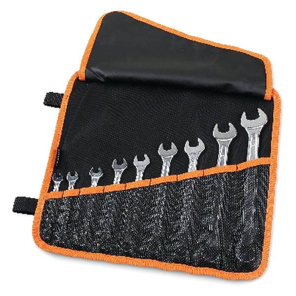 Beta Tools® - 42/B9N-Series 9-Piece Combination Wrench Set in Durable Polyester Roll-Up Wallet