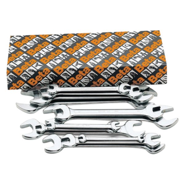 Beta Tools® - 55/S8-Series 8-piece 6 to 22 mm Rounded Double Open End Wrench Set