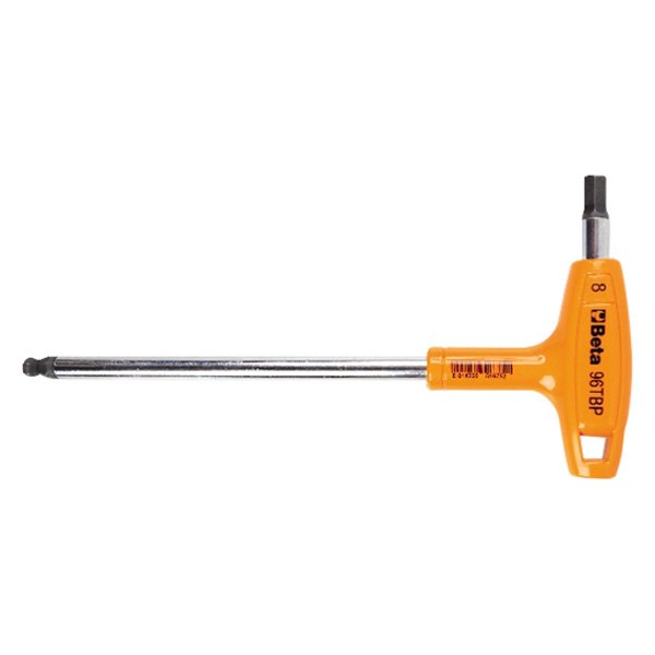 Beta Tools® - 96TBP-Series™ 2.5 mm Metric Double Tip Dipped T-Handle Ball End Hex Key