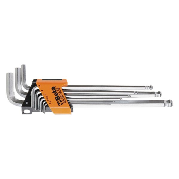 Beta Tools 96lbp Sc9 Series 9 Piece 1 5 To 10 Mm Extra Long Arm Ball End Hex Key Set Toolsid Com