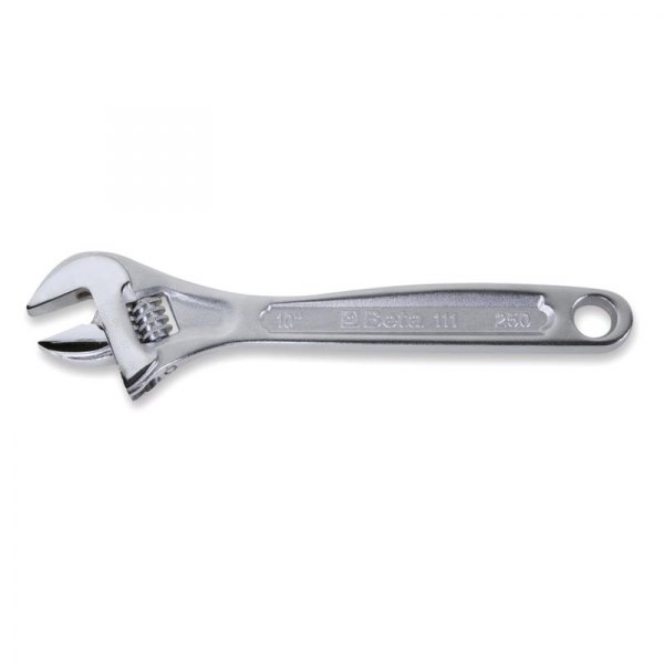 Beta Tools® - 111-Series 15 mm x 3-15/16" OAL Chrome Plain Handle Adjustable Wrench