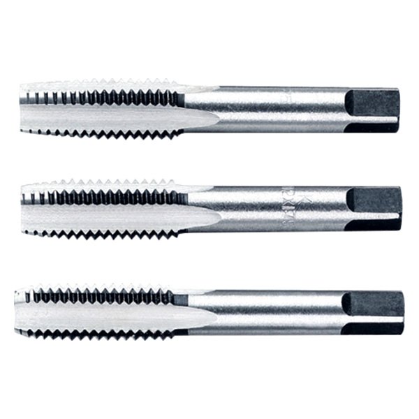 Beta Tools® - 430-Series 3-Piece M22 x 2.50 Metric Chrome-steel Right-Hand Coarse Pitch Hand Tap Set