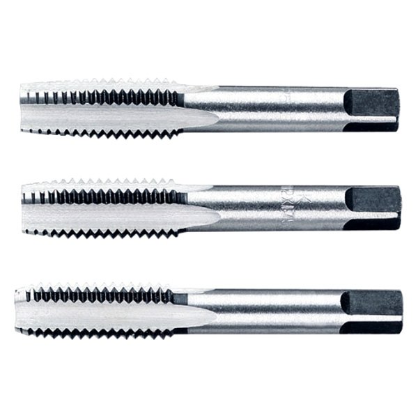 Beta Tools® - 430ASW-Series 3-Piece 1/8"-40 BSW Pipe Taper Chrome-steel Right-Hand Whitworth Hand Tap Set