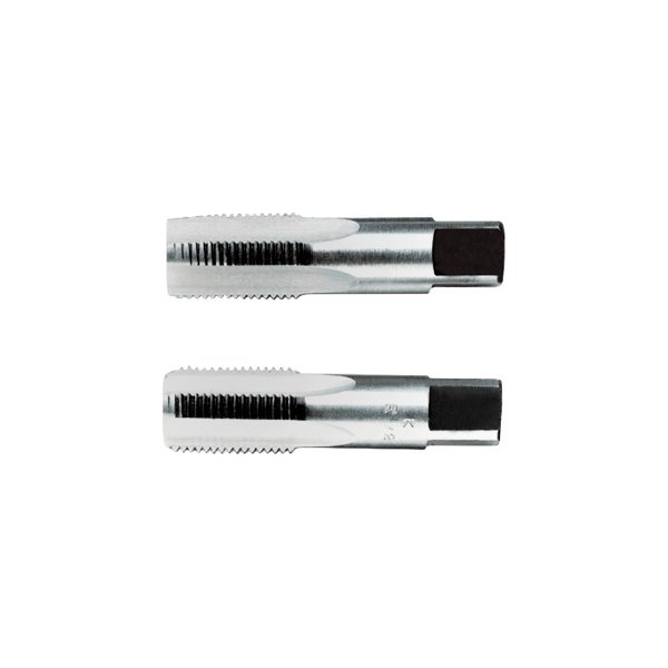 Beta Tools® - 433ASG-Series 2-Piece 1/8"-28 BSP Pipe Taper Chrome-steel Right-Hand Cylindrical GAS Thread Hand Tap Set