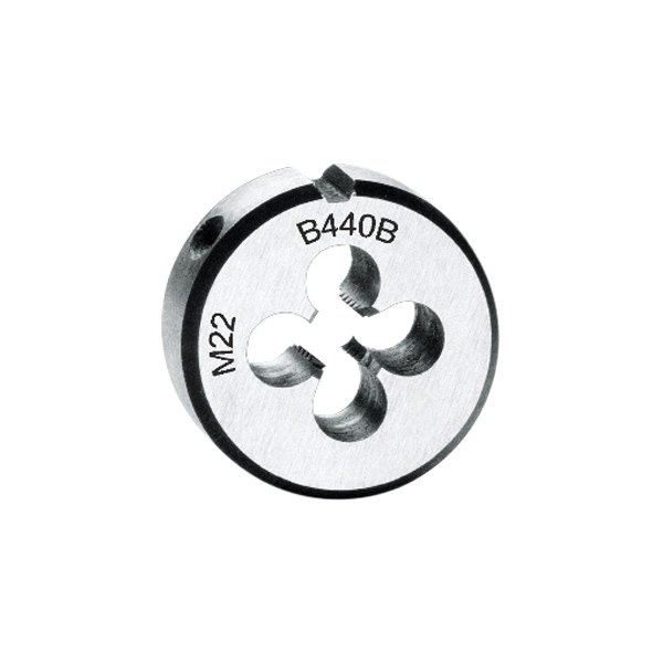 Beta Tools® - 440B-Series M18 x 2.50 Metric Chrome-steel Right-Hand Coarse Pitch Round Die
