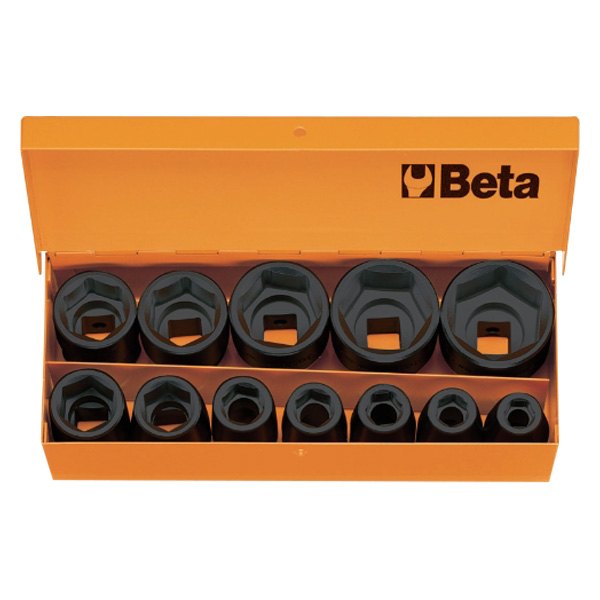 Beta Tools® - (12 Pieces) 1/2" Drive Metric 6-Point Impact Socket Set