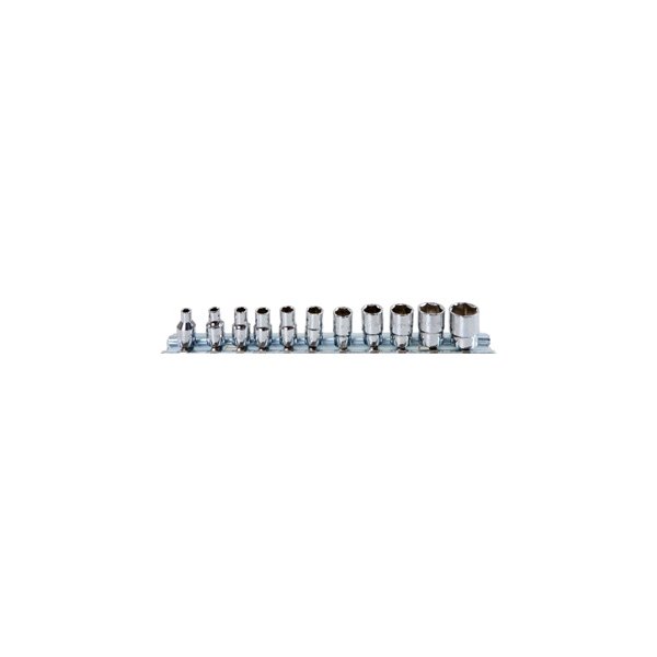 Beta Tools® - 900AS/SB11™ 1/2" Drive 6-Point SAE Standard Socket Set with Rail 11 Pieces