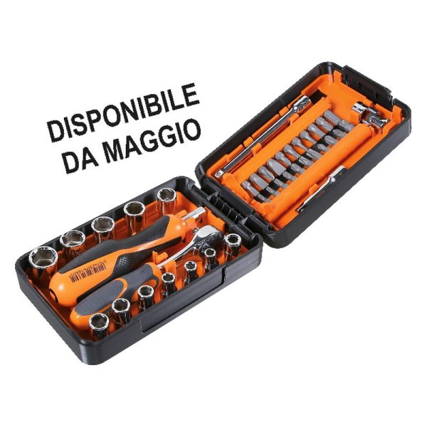 Beta Tools® - 900/C39N-Series 11-Piece Hexagon Socket Set with 21 Pieces Bits and 7 Pieces Accessories in Plastic Case