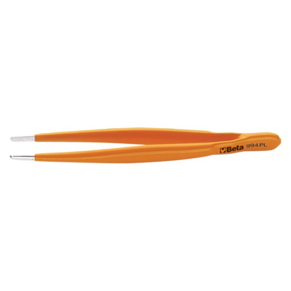 Beta Tools® - 994PL-Series 150 mm Straight Large Knurled Point Spring Tweezers