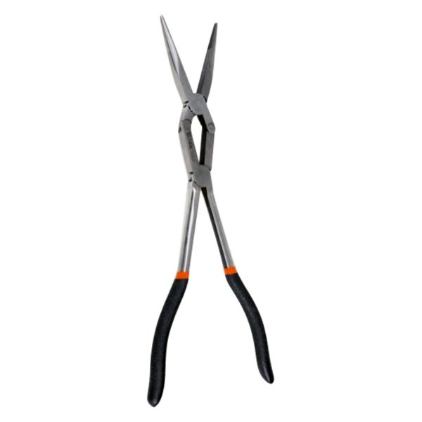 Beta Tools® - 1009L/DP-Series™ 11-7/32" 2-piece Double Joint Straight Bent Jaws Multi-Material Handle Long Reach Needle Nose Pliers