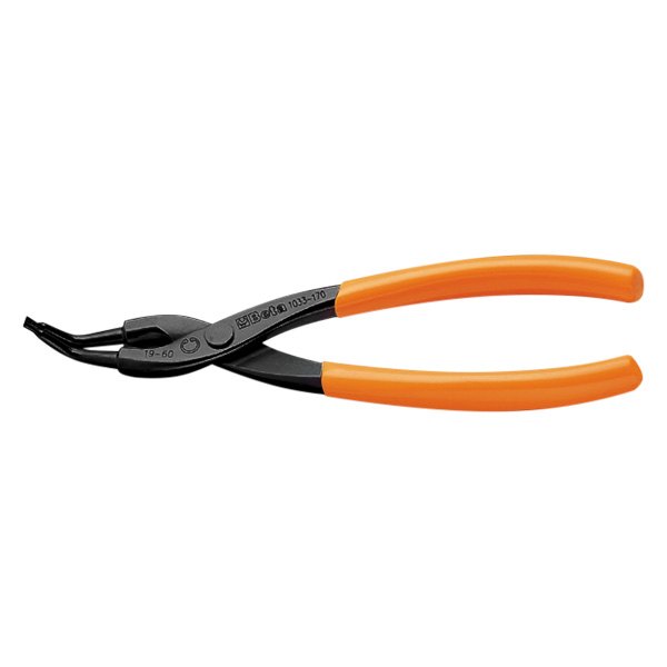 Beta Tools® - 1033-Series™ 45° Bent 0.9 mm Fixed Tips Internal Snap Ring Pliers