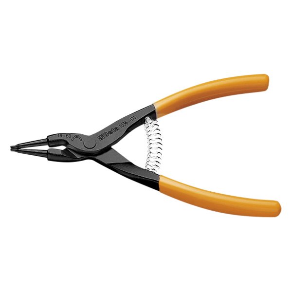 Beta Tools® - 1036-Series™ Straight 0.9 mm Fixed Tips External Spring Loaded Snap Ring Pliers