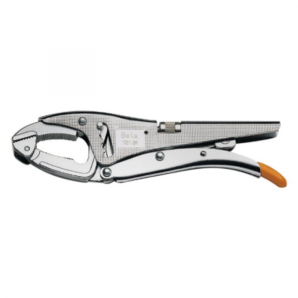 Beta Tools® - 1051GM-Series™ 10" Metal Handle Large Curved Jaws Double Adjustment Floating Locking Pliers
