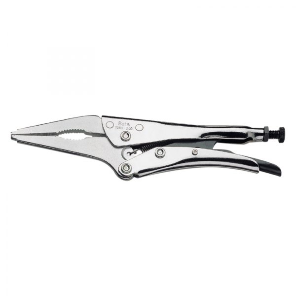 Beta Tools® - 1058-Series™ 12-3/16" Metal Handle Long Nose Jaws Locking Pliers