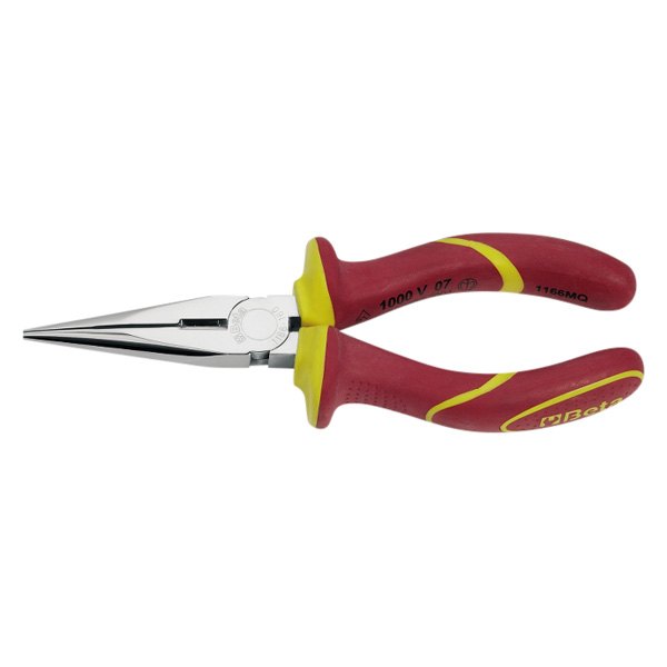 Beta Tools® - 1166MQ-Series™ 6-5/16" Box Joint Straight Jaws Insulated Handle Cutting Needle Nose Pliers
