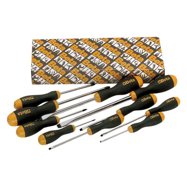 Beta Tools® - BetaEasy 1203/S8-Series 8-piece Multi Material Handle Phillips/Slotted Mixed Screwdriver Set