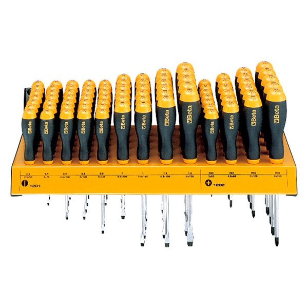 Beta Tools® - BetaEasy 1203/E1P-Series 82-piece Multi Material Handle Phillips/Slotted Mixed Screwdriver Set