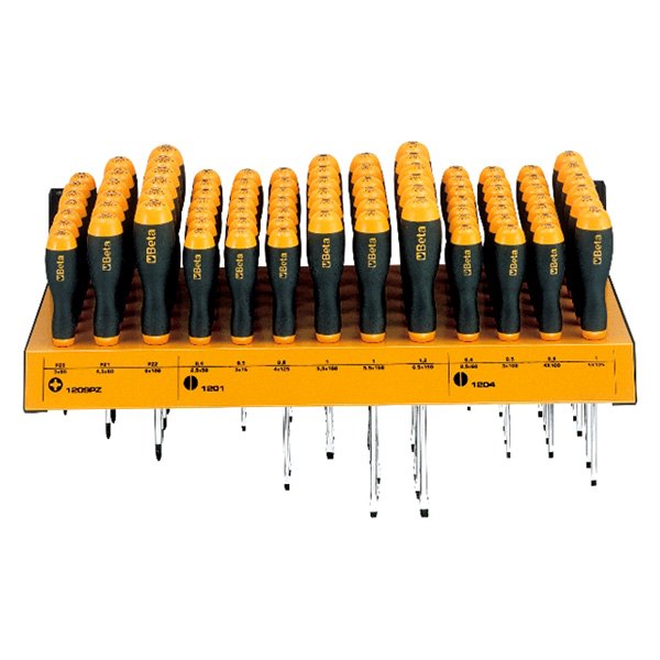 Beta Tools® - BetaEasy 1203/E4P-Series 85-piece Multi Material Handle Pozidriv/Slotted Mixed Screwdriver Set