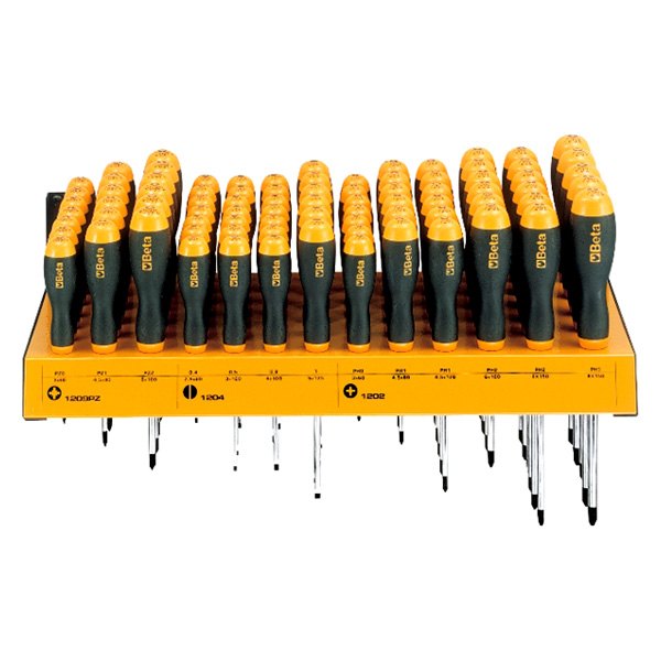 Beta Tools® - BetaEasy 1203/E5P-Series 82-piece Multi Material Handle Phillips/Pozidriv/Slotted Mixed Screwdriver Set