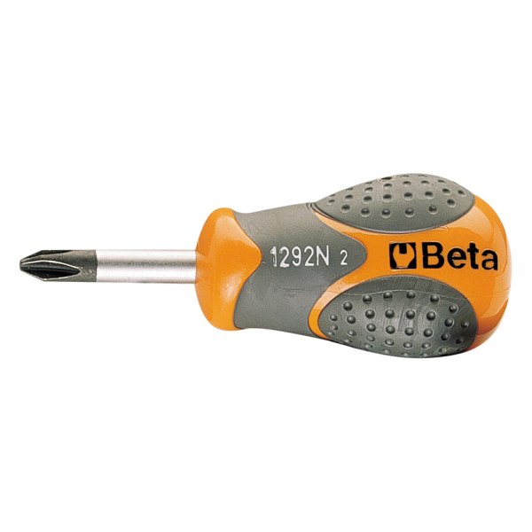 Beta Tools® - BetaMax 1292N-Series PH1 Multi Material Handle Stubby Phillips Screwdriver