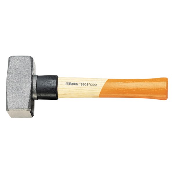 Beta Tools® - 1380S-Series 800 g Steel Wood Handle Mason Club Drilling Hammer with Security Collar