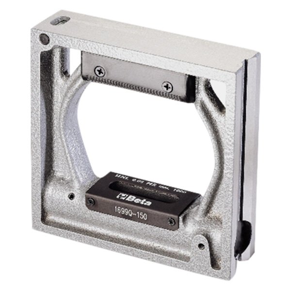 Beta Tools® - 1699Q-Series 6" Surface Precision Square Level with 2 Prismatic Bases, 2 Ground Flat Bases and 2 Unbreakable Vials