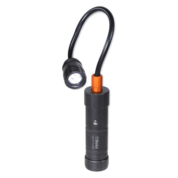 Beta Tools® - 1837/USB-Series Black Rechargeable Magnetic Articulated Lamp