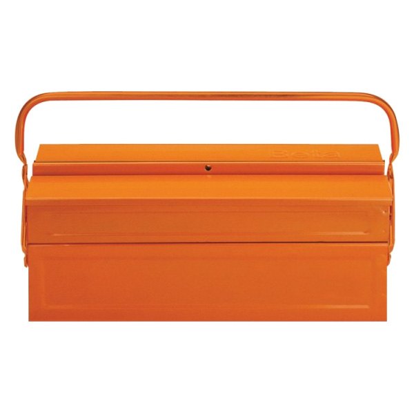 Beta Tools® - C19™ Three-Section Cantilever Sheet Metal Orange Portable Tool Box (18" W x 8" D x 6.5" H)