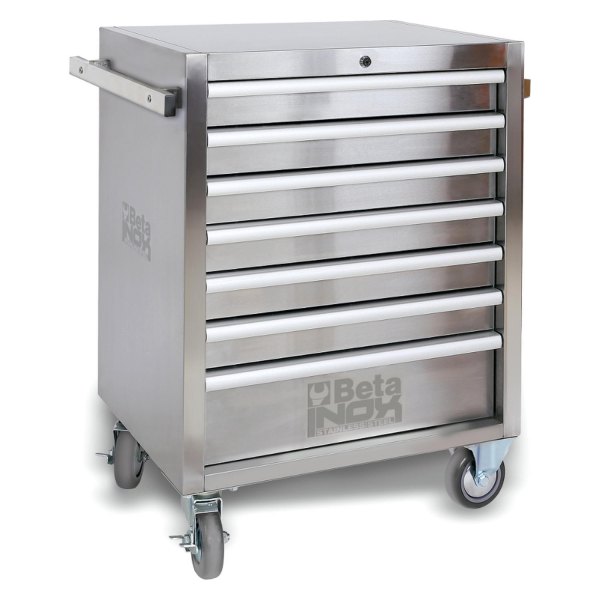 Beta Tools® - C04TSS/7-Series 7-Drawer Stainless Steel Mobile Roller Cab with Non-marking Wheels (935 x 680 x 470 mm)