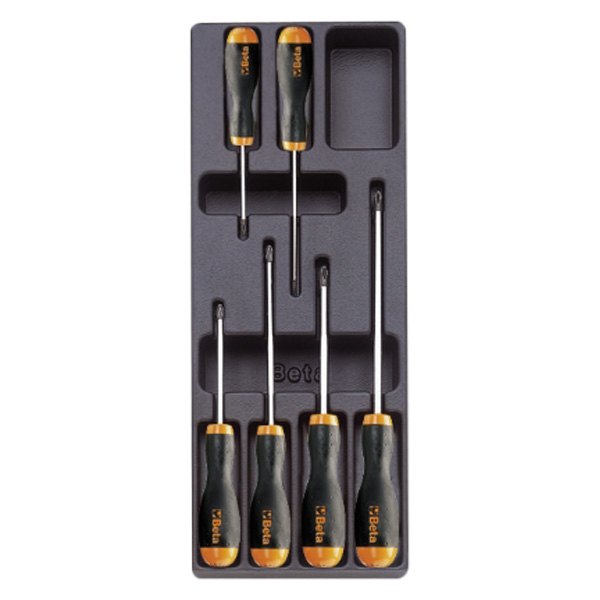 Beta Tools® - T212-Series 6-piece PH0 to PH3 Multi Material Handle Phillips Screwdriver Set