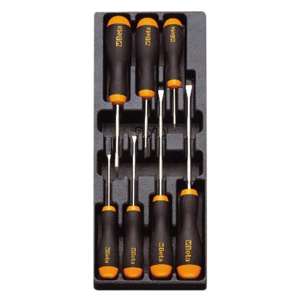 Beta Tools® - T220-Series 7-piece Multi Material Handle Phillips/Slotted Mixed Screwdriver Set