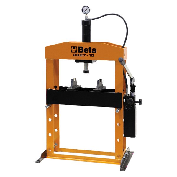 Beta Tools® - 10 t Manual/Hydraulic H-Type Moving Piston Press with Moving Piston