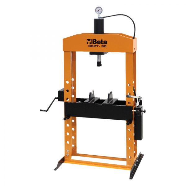 Beta Tools® - 30 t Manual/Hydraulic H-Type Moving Piston Press with Hand Winch