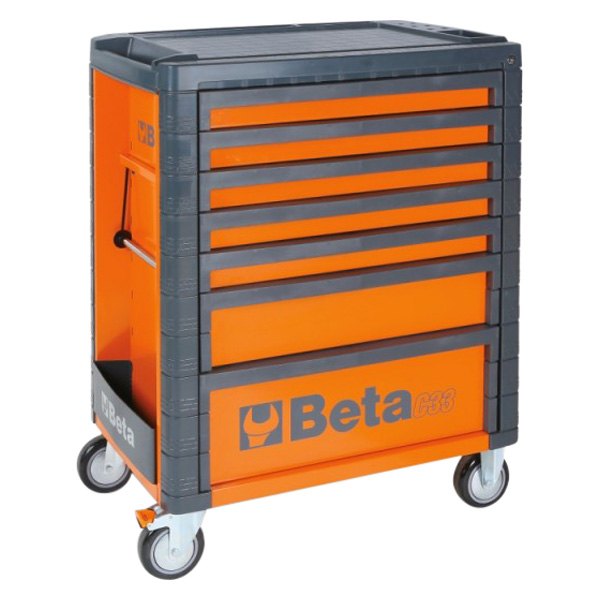 Beta Tools® - C33-Series Orange Mobile Rolling Tool Cabinet (31.77" W x 19.68" D x 40" H) 
