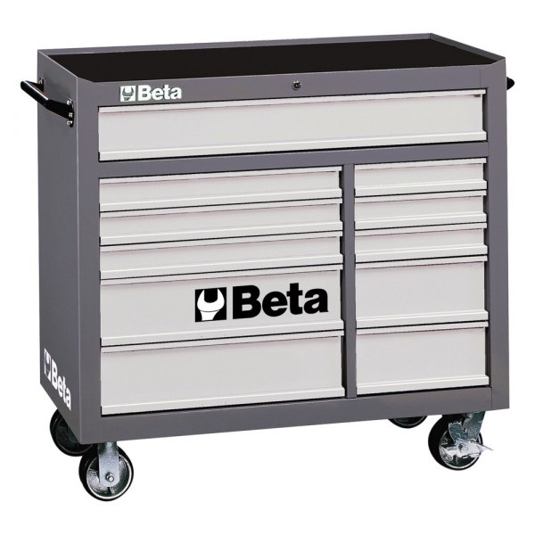 Beta Tools® - C38-Series Gray Mobile Rolling Tool Cabinet (42" W x 18" D x 39.65" H) 