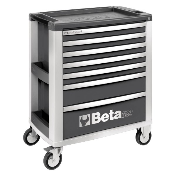Beta Tools® - C39-Series Gray Mobile Rolling Tool Cabinet (31.49" W x 19.68" D x 38.22" H) 