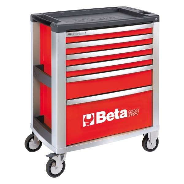 Beta Tools® - C39-Series Red Mobile Rolling Tool Cabinet (31.49" W x 19.68" D x 38.22" H) 