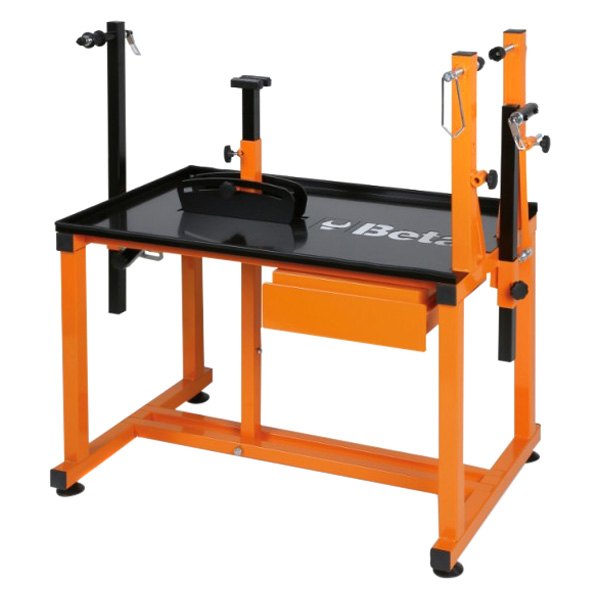 Beta Tools® - 3912T-Series Orange/Black Top Workshop Workbench for Bicycle Maintenance (23" W x 36" L x 40" H)