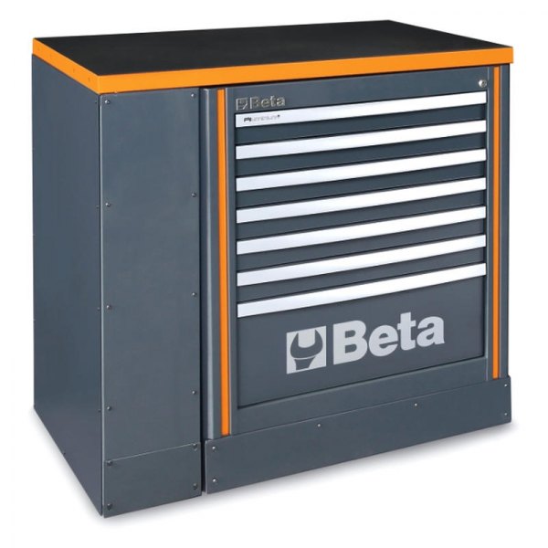 Beta Tools® - C55B/1-Series 1024 x 980 x 700 mm Orange Workbench with Fixed Module C55M7
