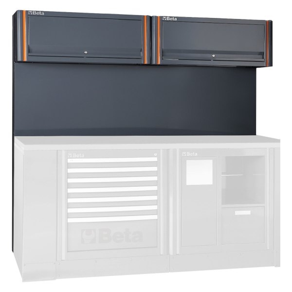 Beta Tools® - Tool Wall System with 2 Suspended Cabinets