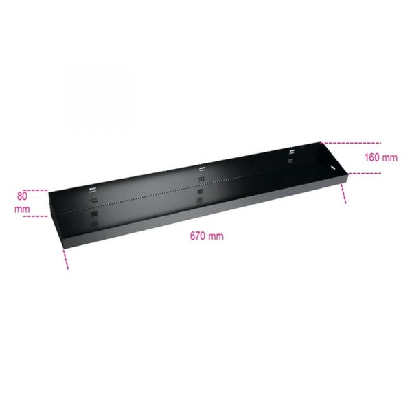Beta Tools® - C55MP-Series 700 x 160 x 80 mm Steel Corner Wall Shelves