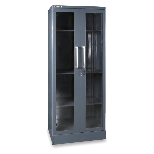 Beta Tools® - C55AT1-Series 1770 x 700 x 420 mm Sheet Metal Tool Cabinet with Two Clear Polycarbonate Door